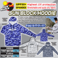 Блуза с качулка Owner SUN BLOCK HOODIE WHITE UPF50+